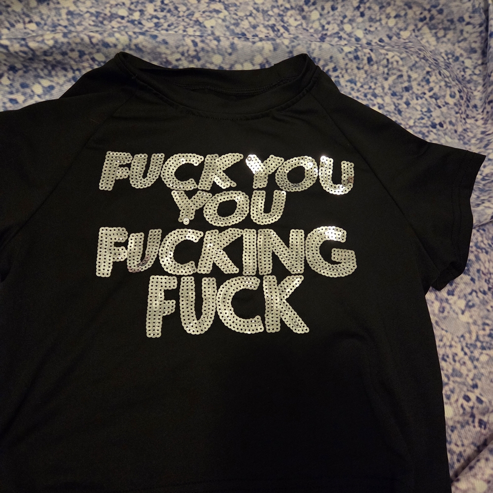 Swear Word crop top